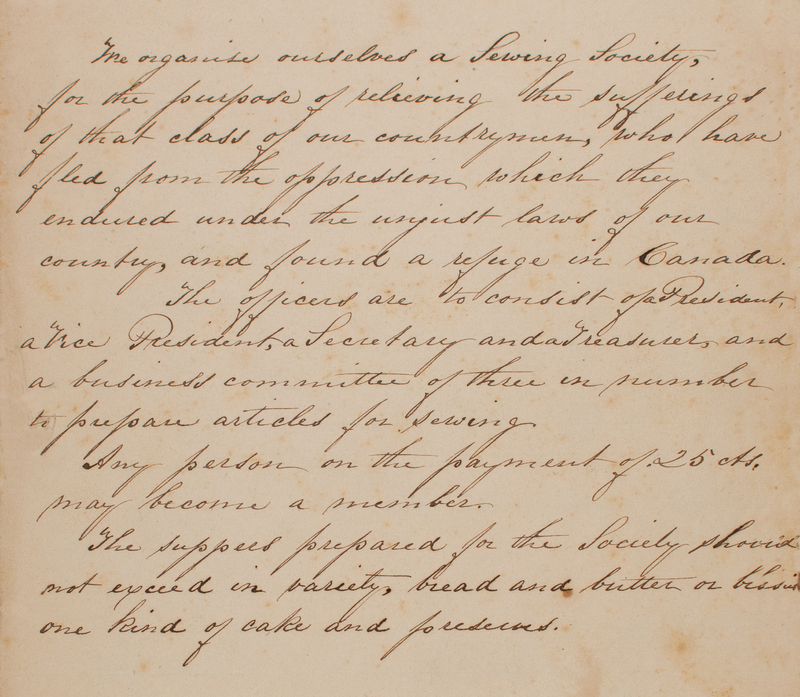 The Philadelphia Female Anti-Slavery Sewing Society Records