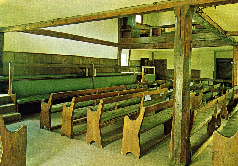 Simple Interior of the Friends Meeting House, Plainfield, New Jersey