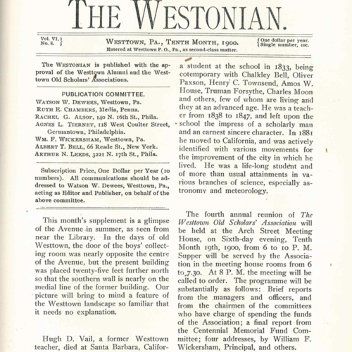 Vail Obituary in the Westonian