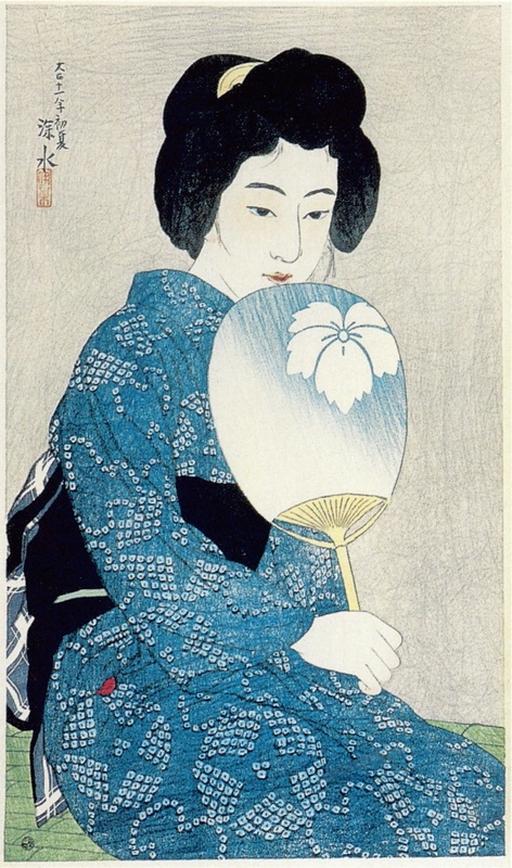 Cotton Kimono, from the series 'New Twelve Images of Beauties'