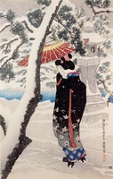 Snow at the Shrine, from 'The First Series of Modern Beauties'