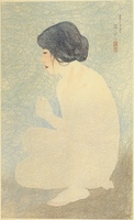 Bathing in Early Summer, from the series 'New Twelve Images of Beauties'