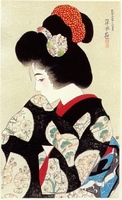 Contemplating the Coming Spring, from the series 'New Twelve Images of Beauties'