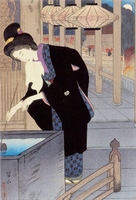 Visiting Kiyomizu Temple, from 'The First Series Selected Views of Kyoto'