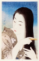 Combing Her Hair