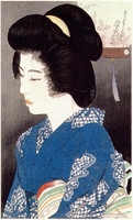 Singing of Insects, from the series 'New Twelve Images of Beauties'