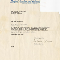 Letters to Dorothy Hartstall