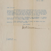 Letter to Ronald Lane Latimer
